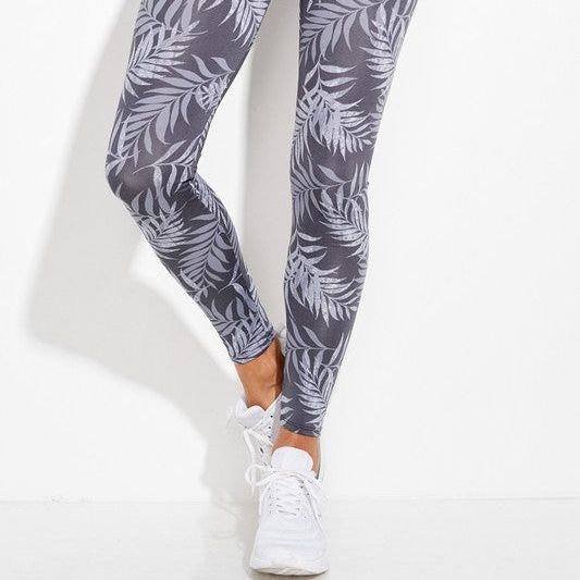 Palm Leaf - Active Leggings