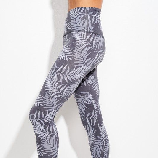 Palm Leaf - Active Leggings