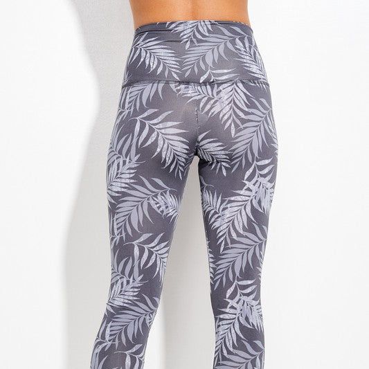 Palm Leaf - Active Leggings