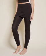 Bamboo Skirted Legging - Black